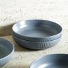 imageStone Lain Logan 16Piece Dinnerware Set Stoneware TerracottaGray
