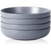 imageStone Lain Logan 16Piece Dinnerware Set Stoneware TerracottaGray