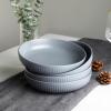 imageStone Lain Logan 16Piece Dinnerware Set Stoneware TerracottaGray