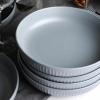 imageStone Lain Logan 16Piece Dinnerware Set Stoneware TerracottaGray