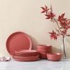 imageStone Lain Logan 16Piece Dinnerware Set Stoneware TerracottaTerracotta