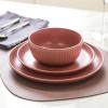 imageStone Lain Logan 16Piece Dinnerware Set Stoneware TerracottaTerracotta