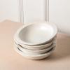 imageStone Lain Oasis 12Piece Dinnerware Set Stoneware Dishwasher and Microwave Safe Plates and Bowls Set Dish Set for 4 Grey BlueWhite
