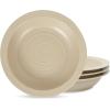 imageStone Lain Orbit 4Piece Pasta Bowl Set Stoneware BeigeBeige