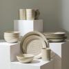 imageStone Lain Orbit 4Piece Pasta Bowl Set Stoneware BeigeBeige