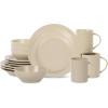 imageStone Lain Orbit 4Piece Pasta Bowl Set Stoneware BeigeBeige