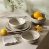imageStone Lain Orbit 4Piece Pasta Bowl Set Stoneware BeigeBeige