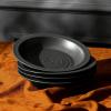 imageStone Lain Orbit 4Piece Pasta Bowl Set Stoneware BeigeCharcoal