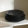 imageStone Lain Orbit 4Piece Pasta Bowl Set Stoneware BeigeCharcoal