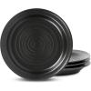 imageStone Lain Orbit 4Piece Pasta Bowl Set Stoneware BeigeCharcoal