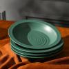 imageStone Lain Orbit 4Piece Pasta Bowl Set Stoneware BeigeGreen