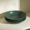 imageStone Lain Orbit 4Piece Pasta Bowl Set Stoneware BeigeGreen