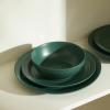 imageStone Lain Orbit 4Piece Pasta Bowl Set Stoneware BeigeGreen