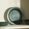 imageStone Lain Orbit 4Piece Pasta Bowl Set Stoneware BeigeGreen