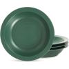 imageStone Lain Orbit 4Piece Pasta Bowl Set Stoneware BeigeGreen