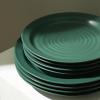 imageStone Lain Orbit 4Piece Pasta Bowl Set Stoneware BeigeGreen