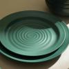 imageStone Lain Orbit 4Piece Pasta Bowl Set Stoneware BeigeGreen