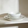 imageStone Lain Orbit 4Piece Pasta Bowl Set Stoneware BeigeWhite