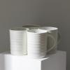 imageStone Lain Orbit 4Piece Pasta Bowl Set Stoneware BeigeWhite
