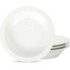 imageStone Lain Orbit 4Piece Pasta Bowl Set Stoneware BeigeWhite