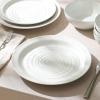 imageStone Lain Orbit 4Piece Pasta Bowl Set Stoneware BeigeWhite