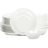 imageStone Lain Orbit 4Piece Pasta Bowl Set Stoneware BeigeWhite