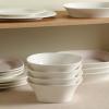 imageStone Lain Quadro 4Piece Bowl Set Porcelain White