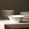 imageStone Lain Quadro 4Piece Bowl Set Porcelain White