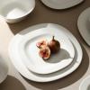 imageStone Lain Quadro 4Piece Dinner Plate Set Porcelain White