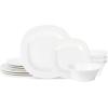 imageStone Lain Quadro 4Piece Pasta Bowl Set Porcelain WhiteWhite