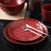 imageStone Lain Sam Porcelain 32Piece Round Dinnerware Set RedRed