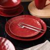imageStone Lain Sam Porcelain 32Piece Round Dinnerware Set RedRed