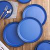 imageStone Lain Stoneware Dish Set 4 Mugs Tom  OliveAlbie  Blue and Black