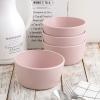 imageStone Lain Stoneware Dish Set 4 Mugs Tom  OliveAlbie  Light Pink
