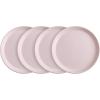 imageStone Lain Stoneware Dish Set 4 Mugs Tom  OliveAlbie  Light Pink
