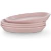 imageStone Lain Stoneware Dish Set 4 Mugs Tom  OliveAlbie  Light Pink