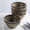 imageStone Lain Stoneware Dish Set 4 Mugs Tom  OliveTina  Green and Beige
