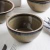 imageStone Lain Stoneware Dish Set 4 Mugs Tom  OliveTina  Green and Beige