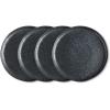 imageStone Lain Stoneware Dish Set 4 Mugs Tom  OliveTom  Black and White