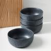 imageStone Lain Stoneware Dish Set 4 Mugs Tom  OliveTom  Gray and Blue