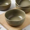 imageStone Lain Stoneware Dish Set 4 Mugs Tom  OliveTom  Olive