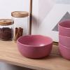 imageStone Lain Stoneware Dish Set 4 Mugs Tom  OliveTom  Pink White