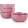 imageStone Lain Stoneware Dish Set 4 Mugs Tom  OliveTom  Pink White