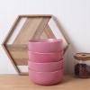 imageStone Lain Stoneware Dish Set 4 Mugs Tom  OliveTom  Pink White