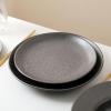 imageStone Lain Valencia Porcelain 16Piece Round Dinnerware Set Metallic GreyMetallic Gray