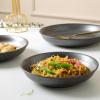 imageStone Lain Valencia Porcelain 16Piece Round Dinnerware Set Metallic GreyMetallic Gray