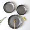 imageStone Lain Valencia Porcelain 16Piece Round Dinnerware Set Metallic GreyMetallic Gray