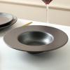 imageStone Lain Valencia Porcelain 16Piece Round Dinnerware Set Metallic GreyMetallic Gray