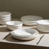 imageStone Lain Verso 4Piece Dinner Plate Set Porcelain WhiteWhite