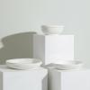imageStone Lain Verso 4Piece Dinner Plate Set Porcelain WhiteWhite